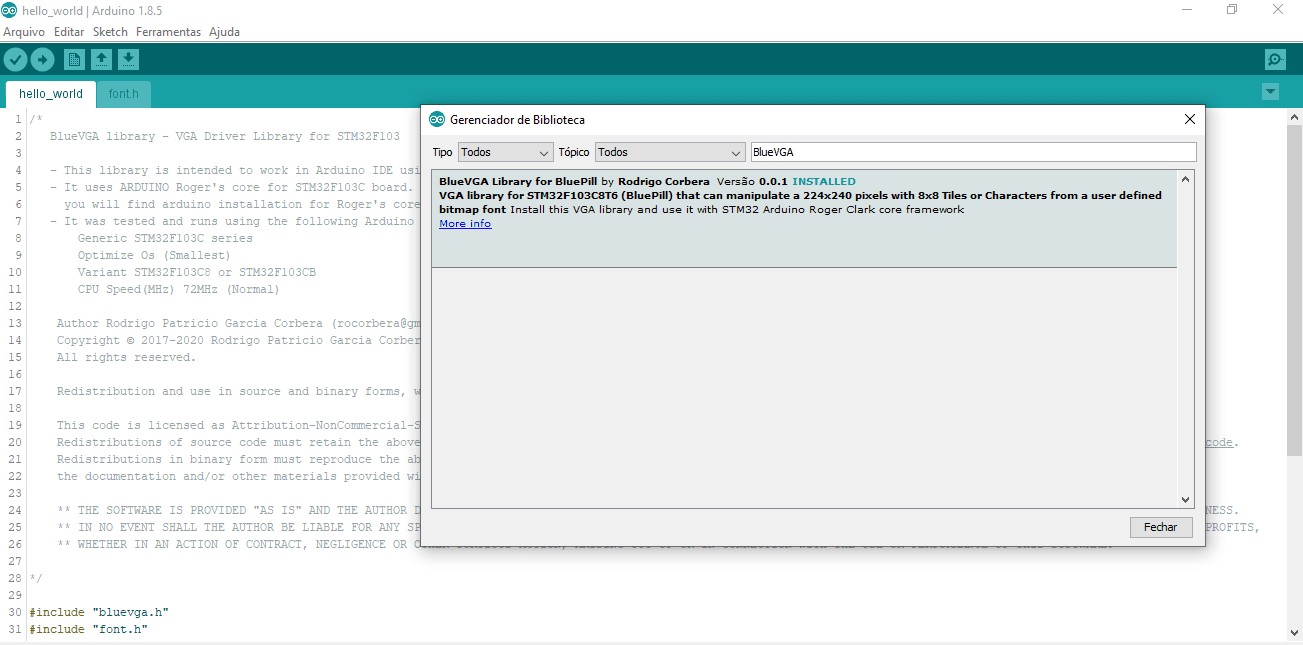 BlueVGA Library officially listed in Arduino IDE-min.png